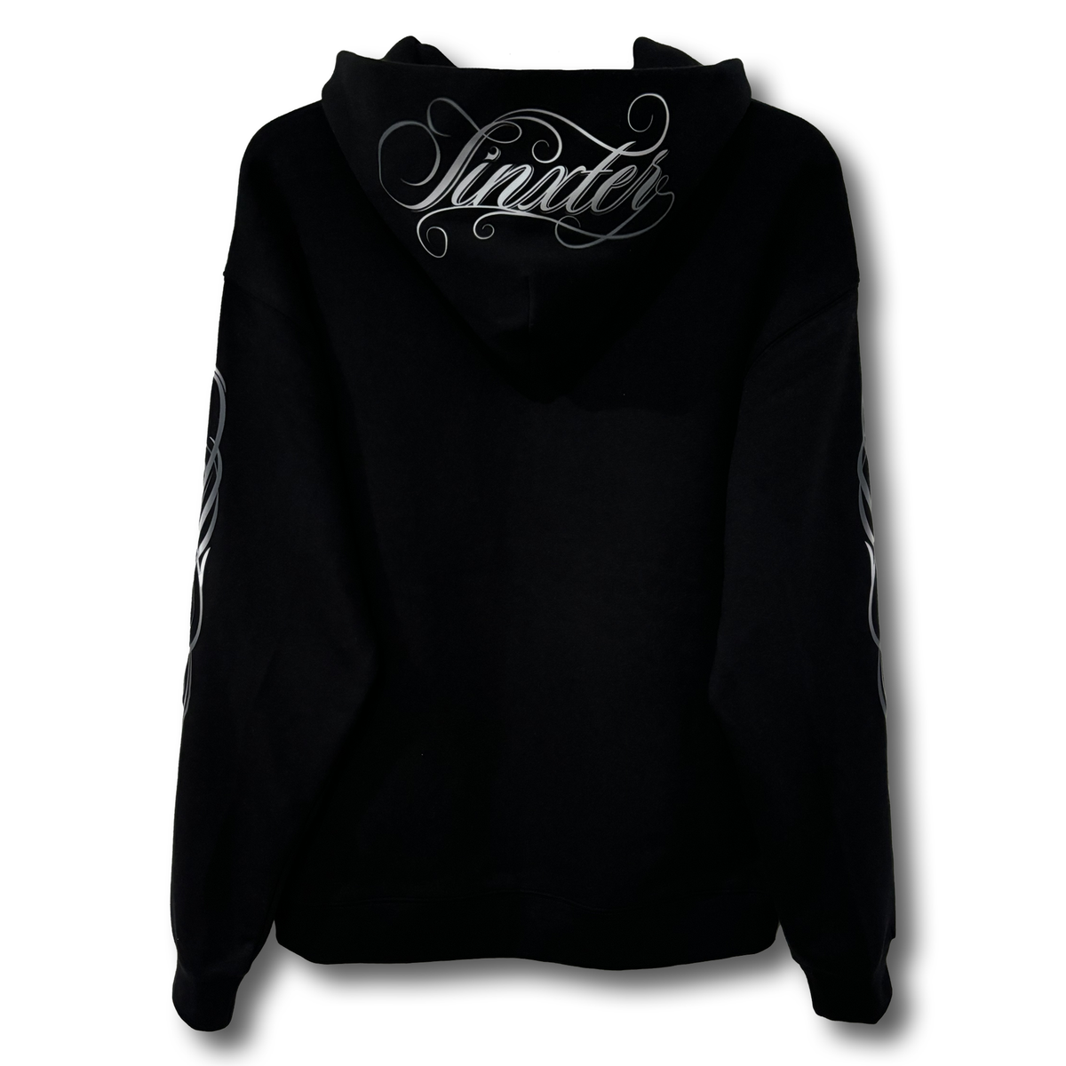 Script Black Zip Hoodie