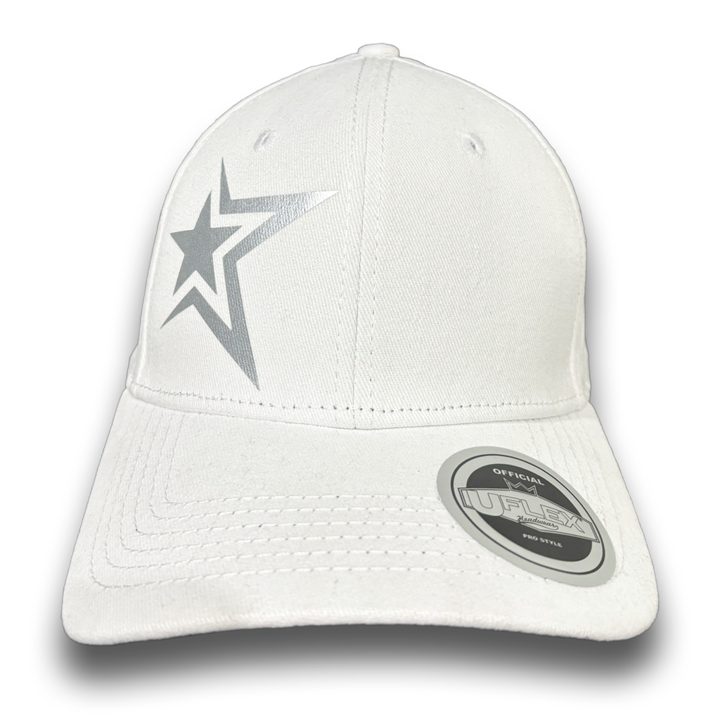 Silver Star White Cap